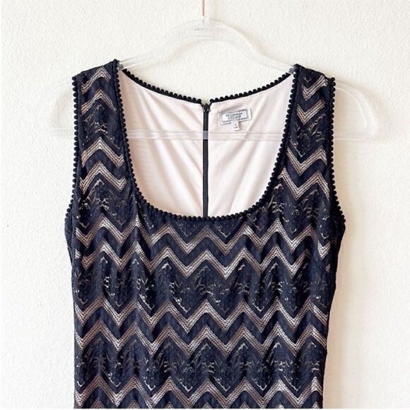 Kevan Hall Studio Cocktail Black Lace Dress - Picture 5 of 14